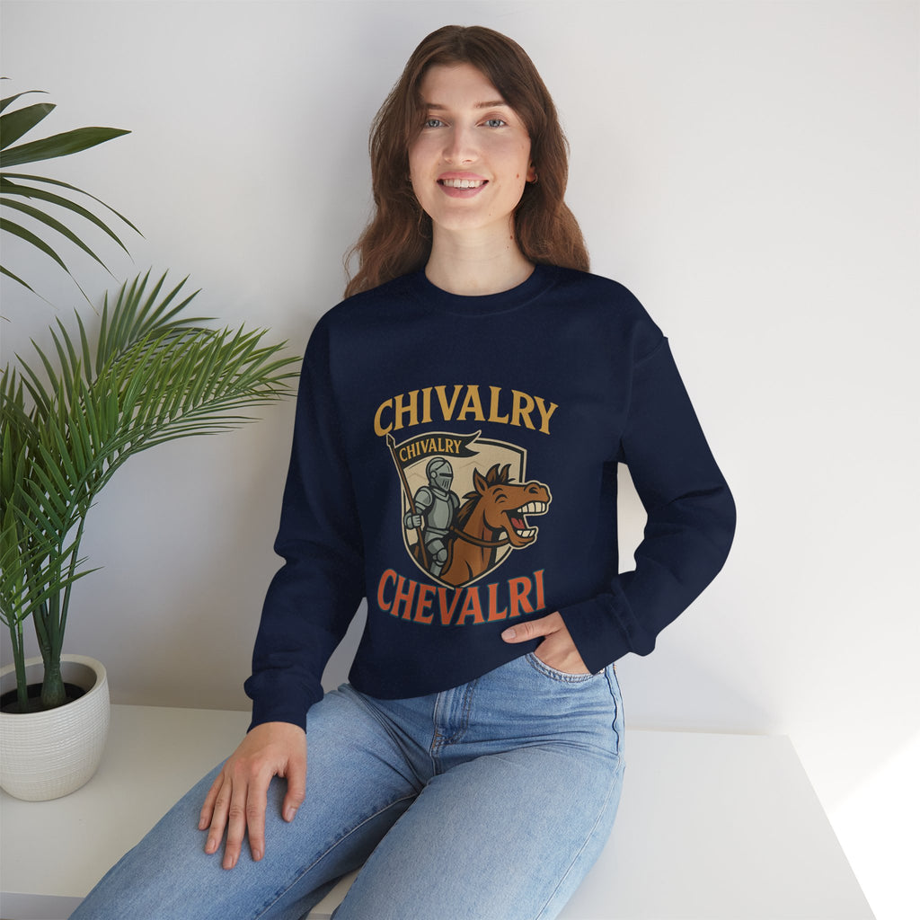Chivalry Crewneck Sweatshirt, Unisex Heavy Blend, Cozy Casual Wear, Gift for Gamers, Renaissance Fair Apparel, Everyday Comfort - Wayal Store