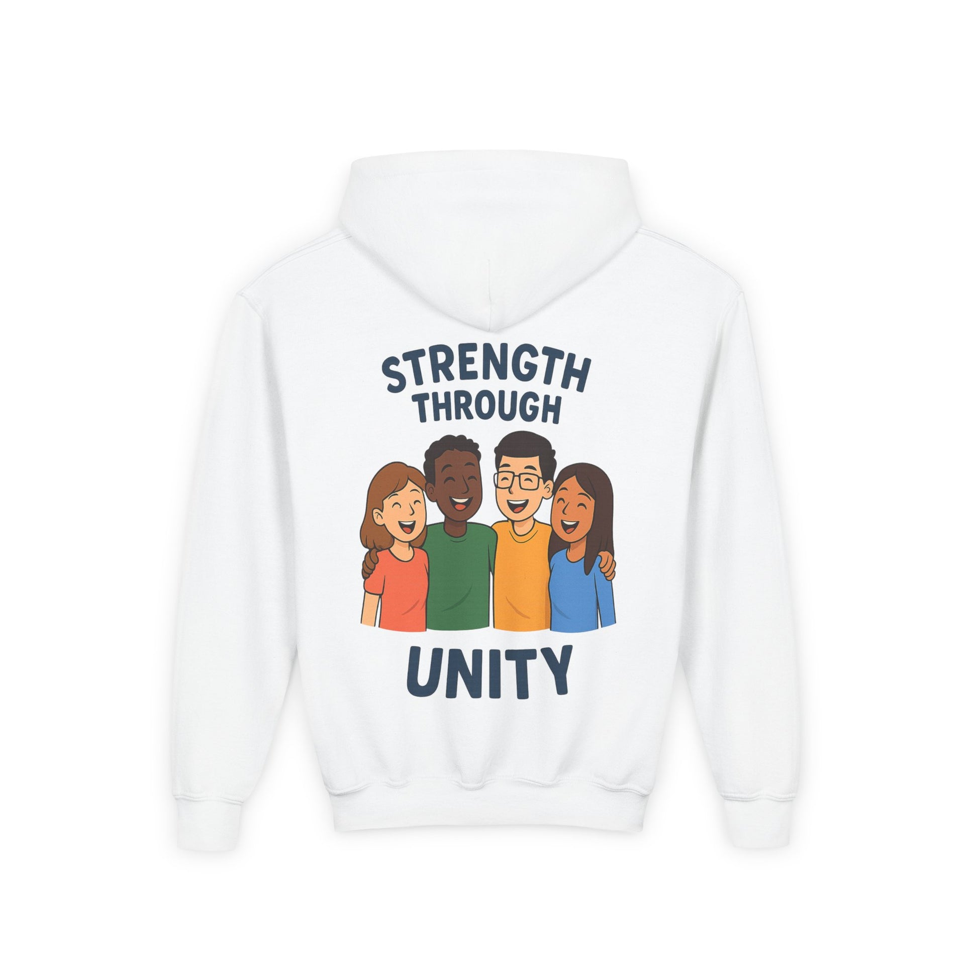 Youth Unity Hooded Sweatshirt | Peace & Unity Graphic | Diversity and Inclusion Apparel | Gift for Friends | Cozy Streetwear | [...] - Wayal Store