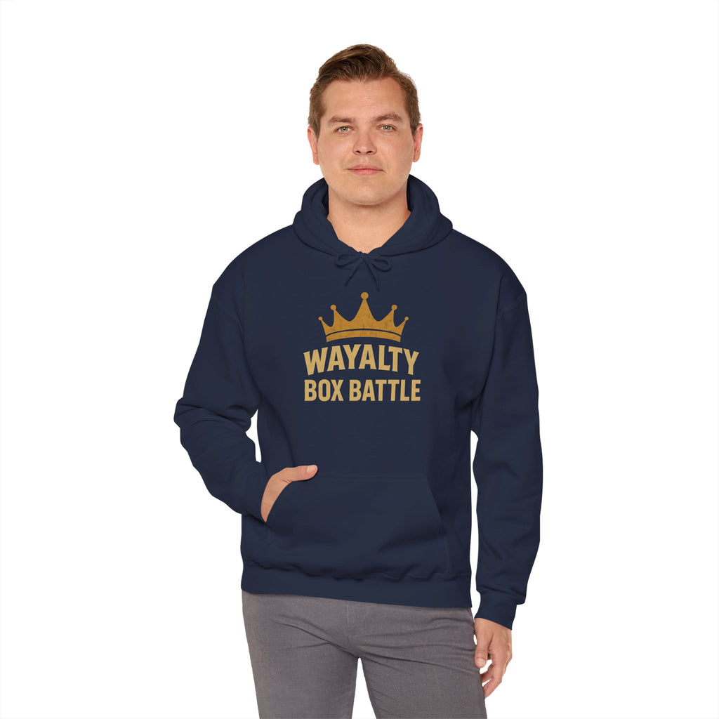 Wayalty Box Battle Hoodie — Crown Logo Pullover for Gaming Fans