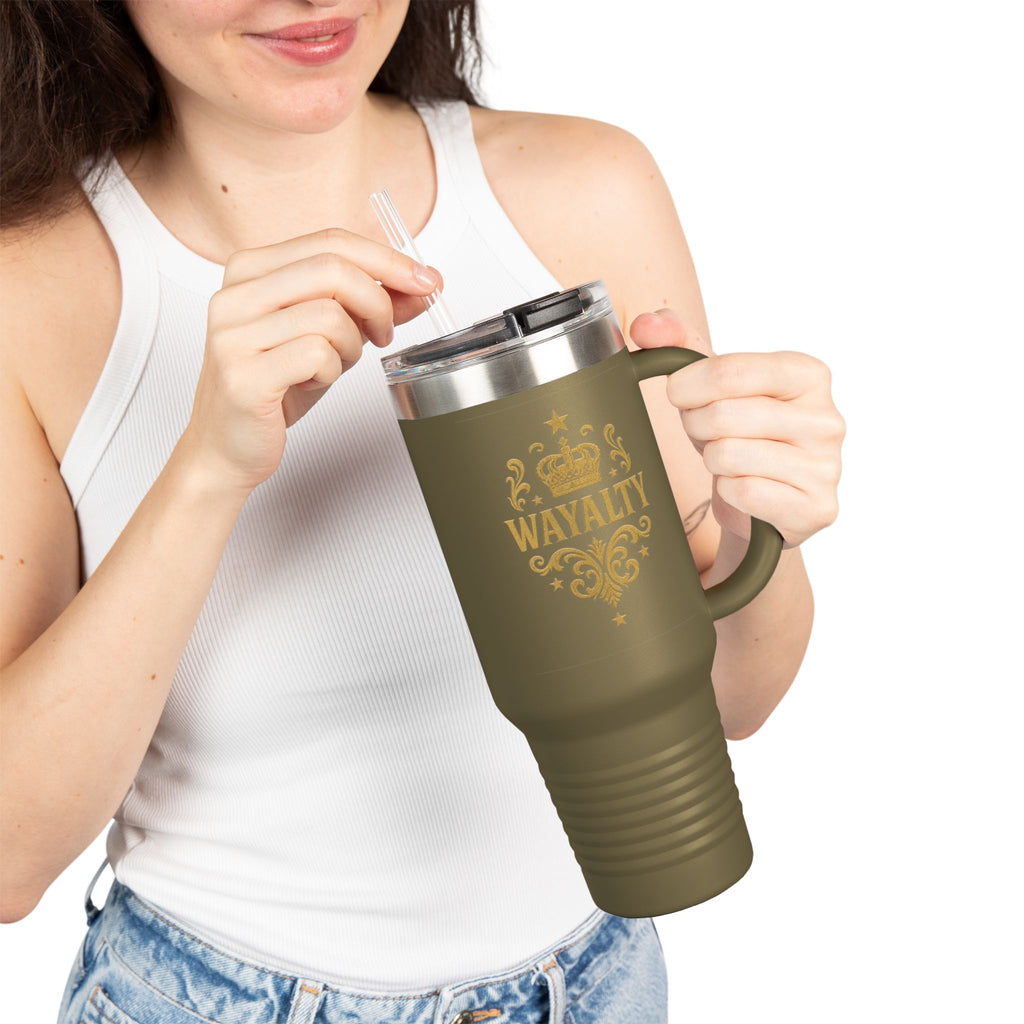 Insulated Travel Mug with Wayalty Design, 40oz Coffee Tumbler, Perfect for On-the-Go, Great Gift for Drinkware Lovers, BPA-Free - Wayal Store