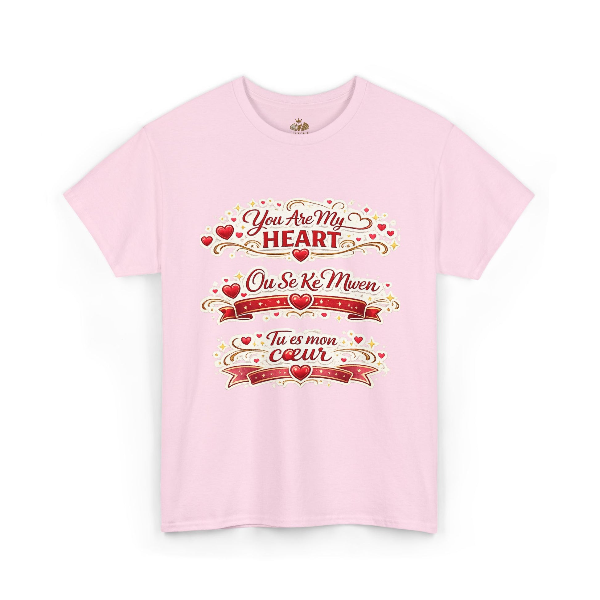 Heart Love Tee — "You Are My Heart / Tu es mon coeur" Romantic Valentine T-Shirt - Wayal Store