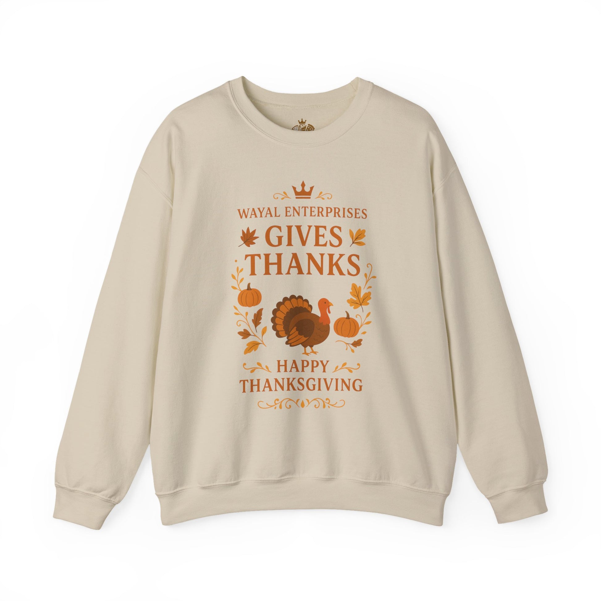 Thanksgiving Crewneck Sweatshirt - Happy Thanks Giving Design - Wayal Store