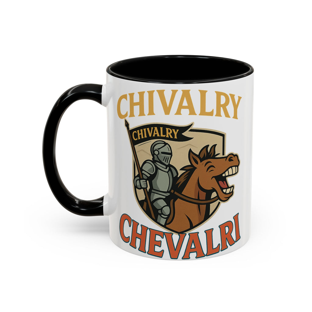 Chivalry Accent Coffee Mug, Warrior Gift, Knight Themed Cup, Medieval Decor, Unique Coffee Lover Present, Fun Office Mug - Wayal Store