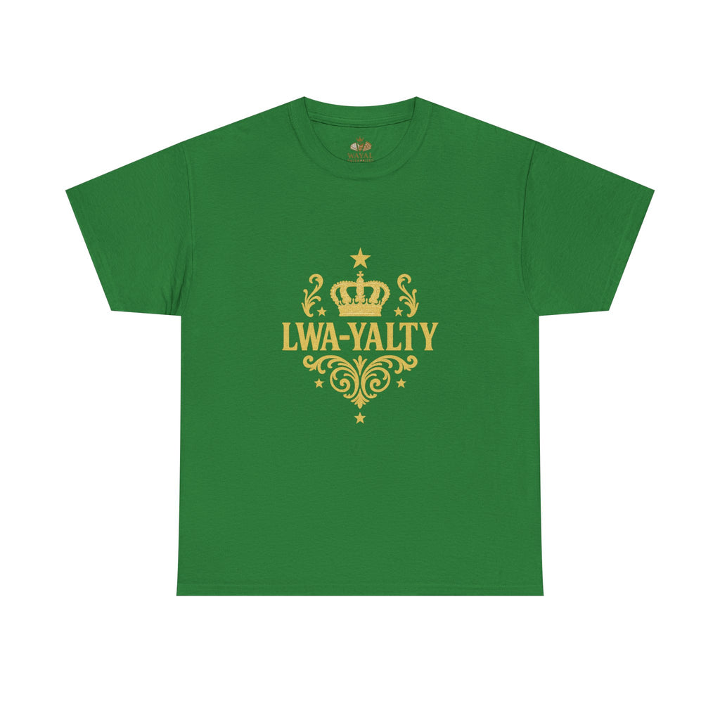 Crown Loyalty Tee - Unisex Heavy Cotton Shirt for Casual Wear, Gift for Royalty Lovers, Birthday, Friendship, Family Events - Wayal Store