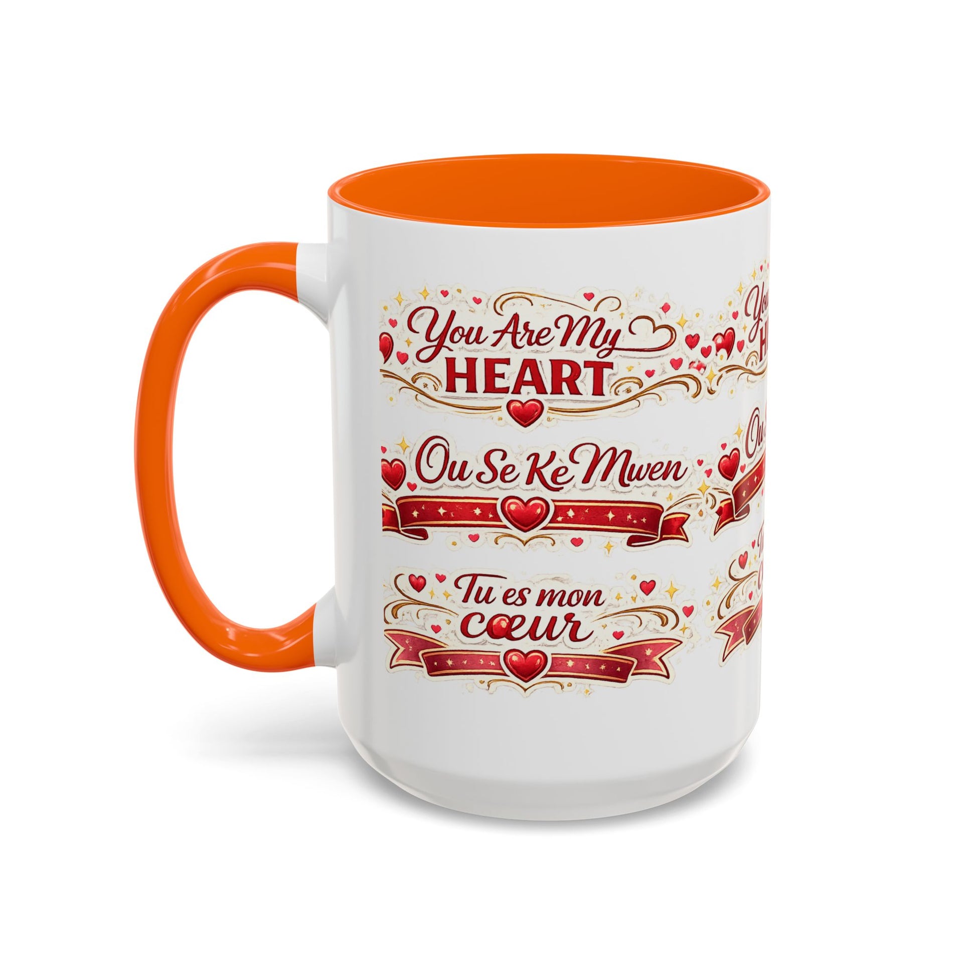 You Are My Heart Accent Coffee Mug – Multilingual Love Gift (11/15oz) - Wayal Store
