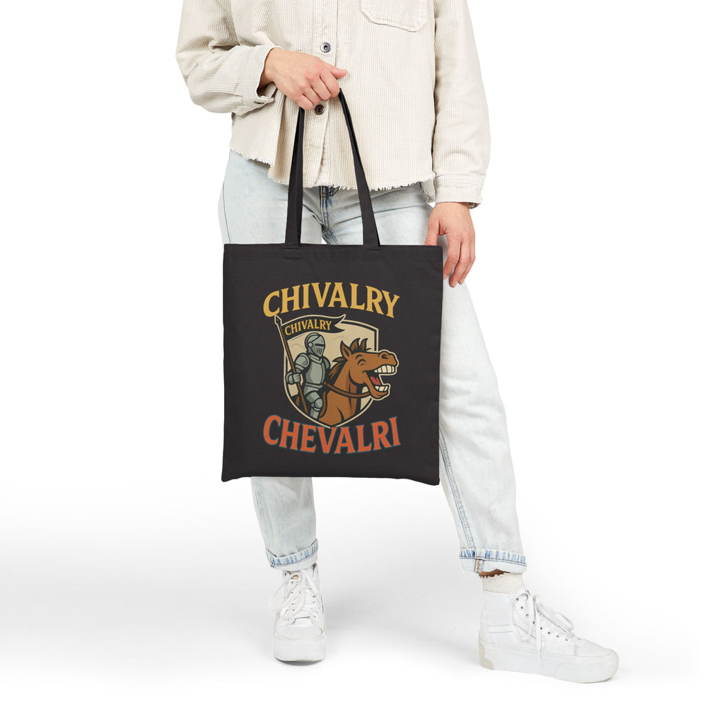 Chivalry Knight Tote Bag | Eco-Friendly Grocery, Beach, and Everyday Bag, Gift for Medieval Lovers - Wayal Store