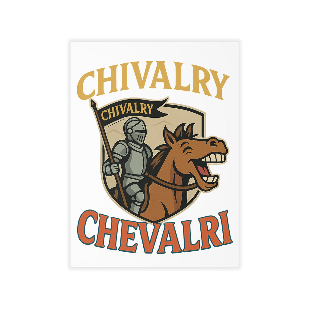 Chivalry Wall Decals - Knight & Horse Decor, Kids Room Art, Medieval Theme, Unique Wall Stickers, Home Decoration - Wayal Store
