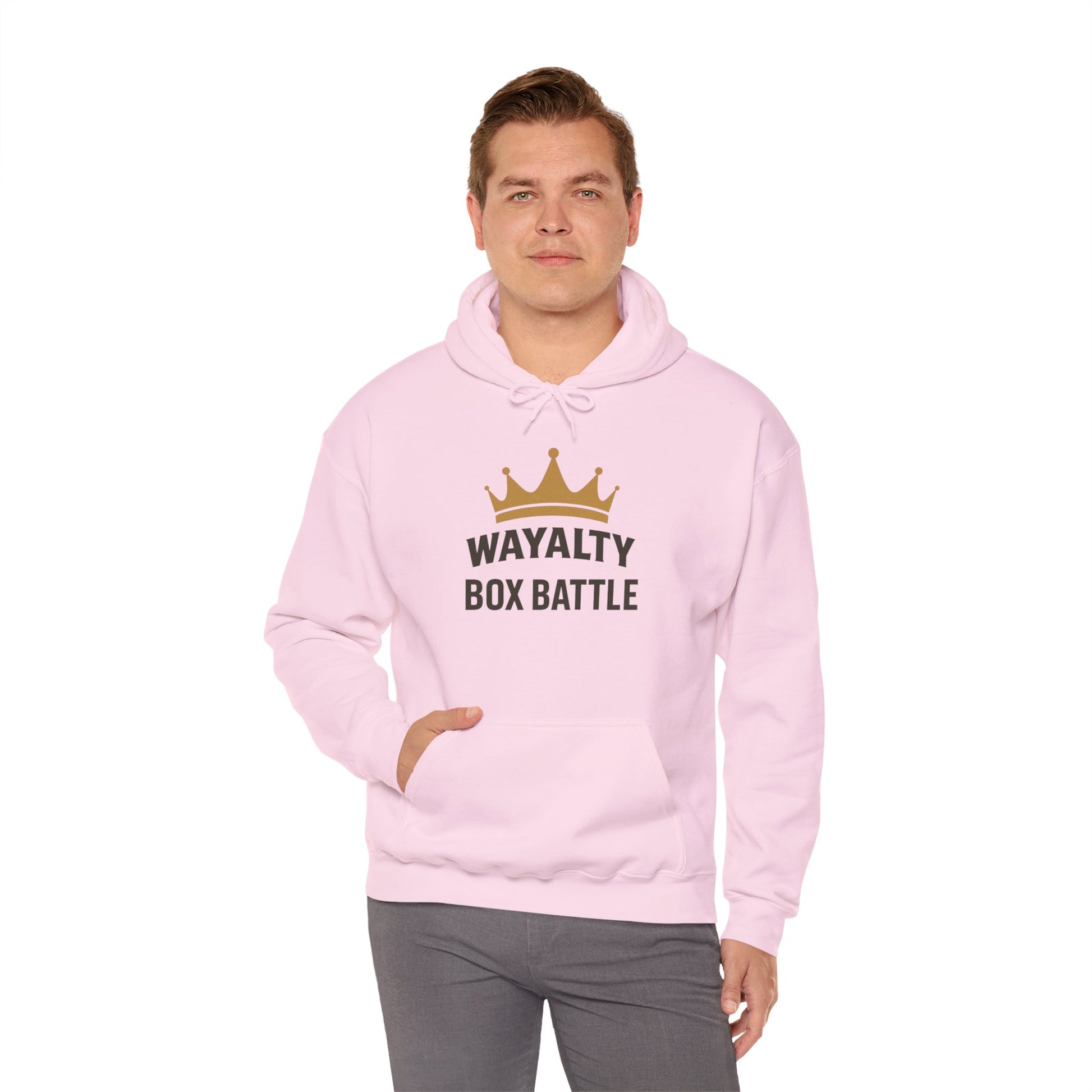 Wayalty Box Battle Hoodie — Crown Logo Pullover for Gaming Fans