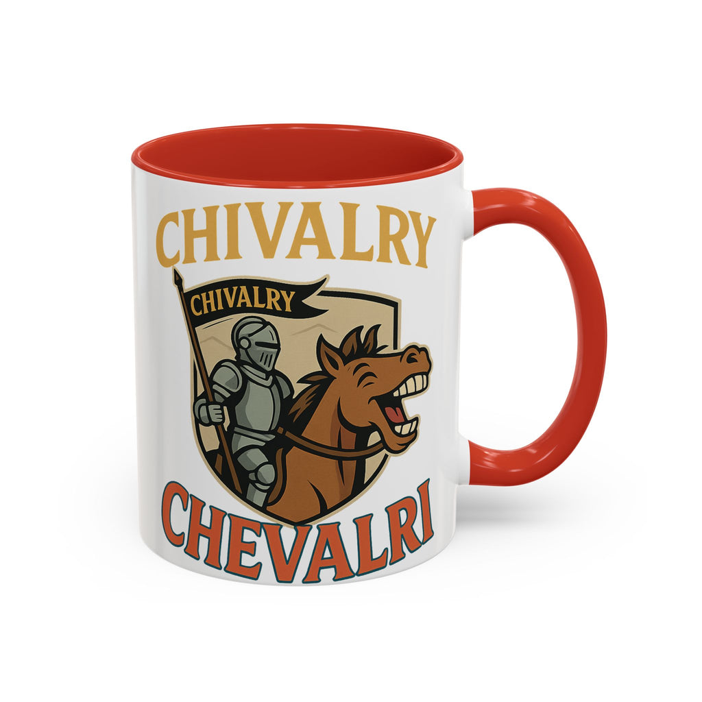 Chivalry Accent Coffee Mug, Warrior Gift, Knight Themed Cup, Medieval Decor, Unique Coffee Lover Present, Fun Office Mug - Wayal Store