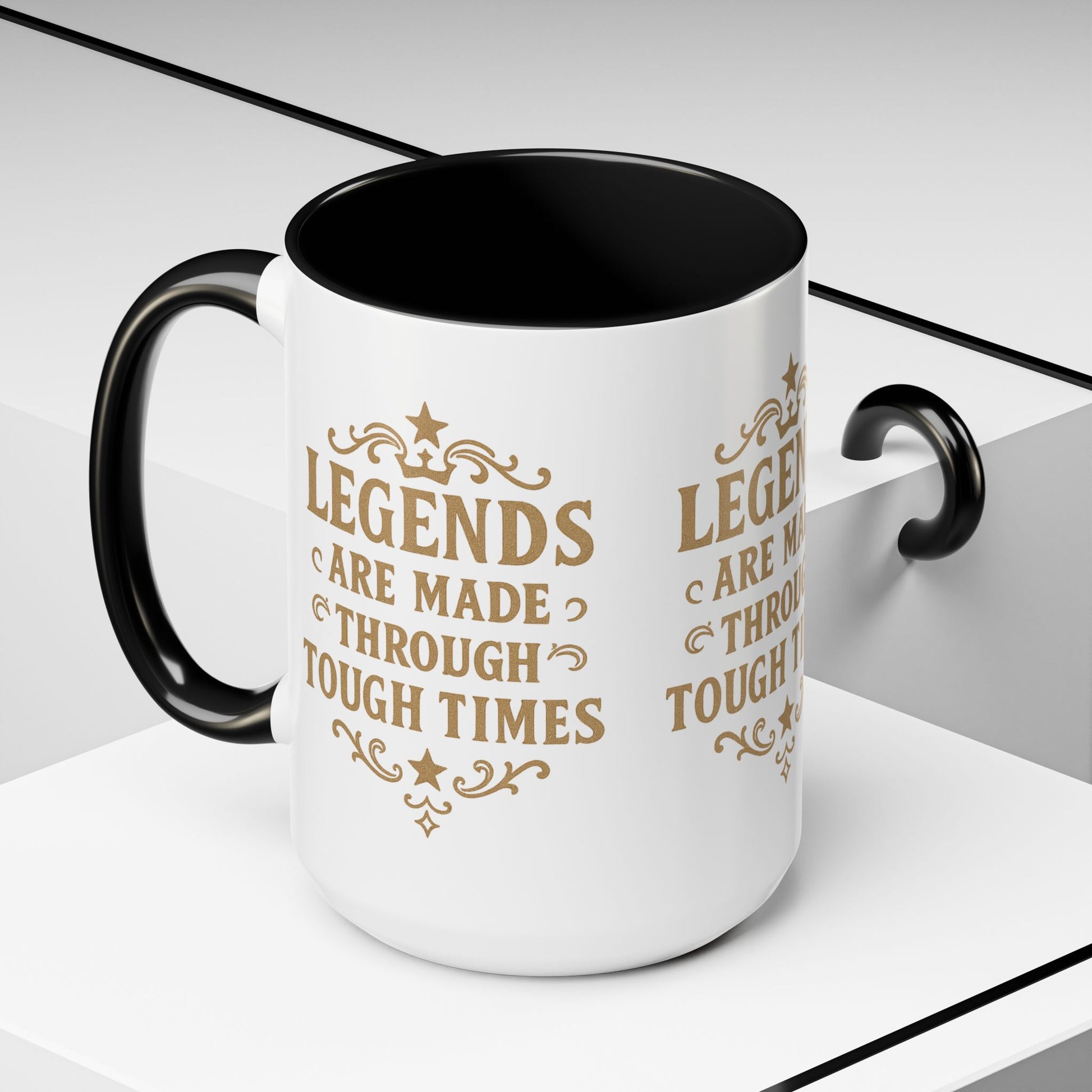 Legends Coffee Mug - Inspirational Drinkware, Gift for Motivational Quotes, Unique Housewarming, Cool Office Mug, 11oz & 15oz - Wayal Store