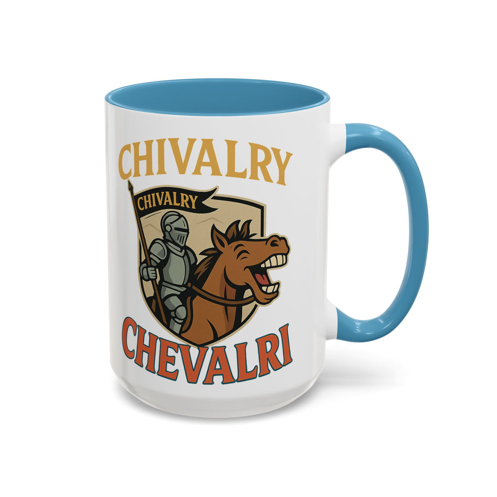 Chivalry Accent Coffee Mug, Warrior Gift, Knight Themed Cup, Medieval Decor, Unique Coffee Lover Present, Fun Office Mug - Wayal Store