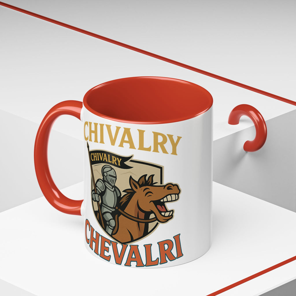 Chivalry Accent Coffee Mug, Warrior Gift, Knight Themed Cup, Medieval Decor, Unique Coffee Lover Present, Fun Office Mug - Wayal Store