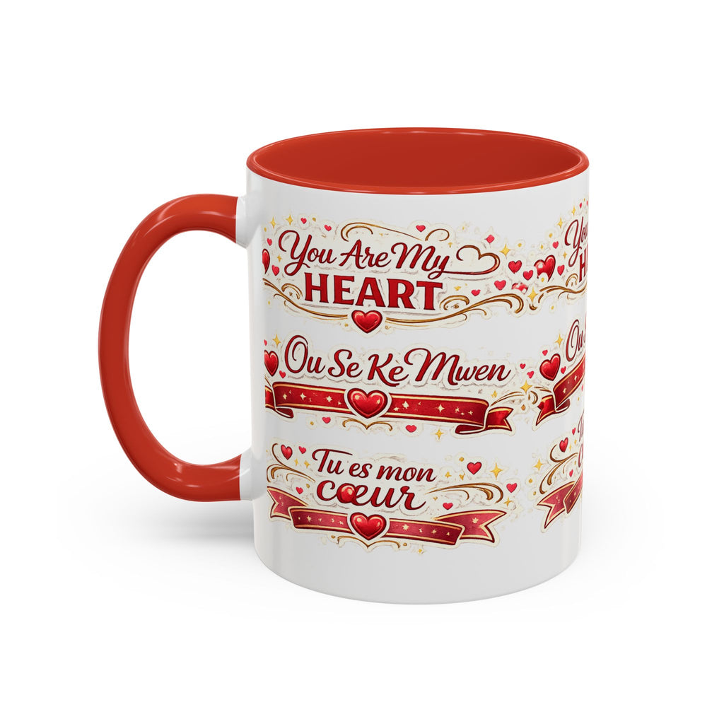 You Are My Heart Accent Coffee Mug – Multilingual Love Gift (11/15oz) - Wayal Store