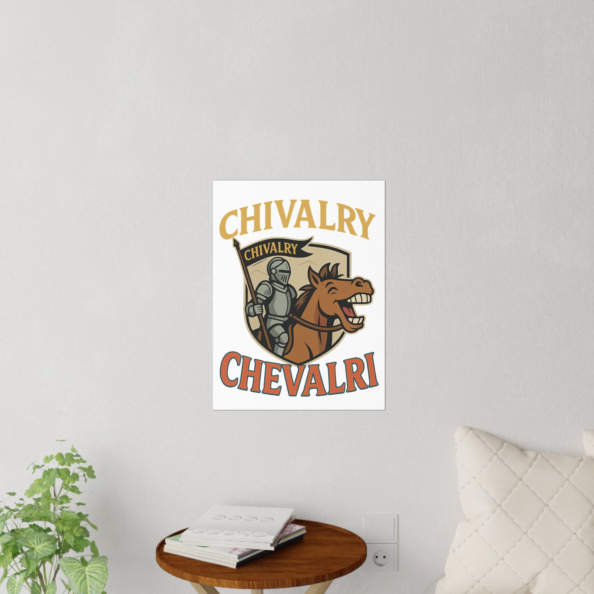Chivalry Wall Decals - Knight & Horse Decor, Kids Room Art, Medieval Theme, Unique Wall Stickers, Home Decoration - Wayal Store