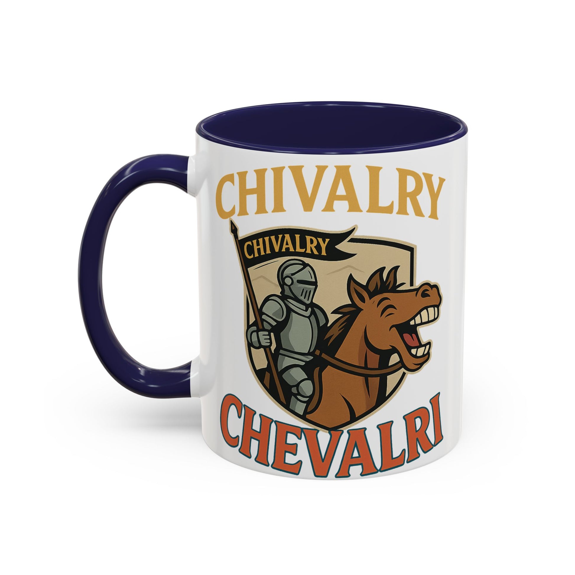 Chivalry Accent Coffee Mug, Warrior Gift, Knight Themed Cup, Medieval Decor, Unique Coffee Lover Present, Fun Office Mug - Wayal Store