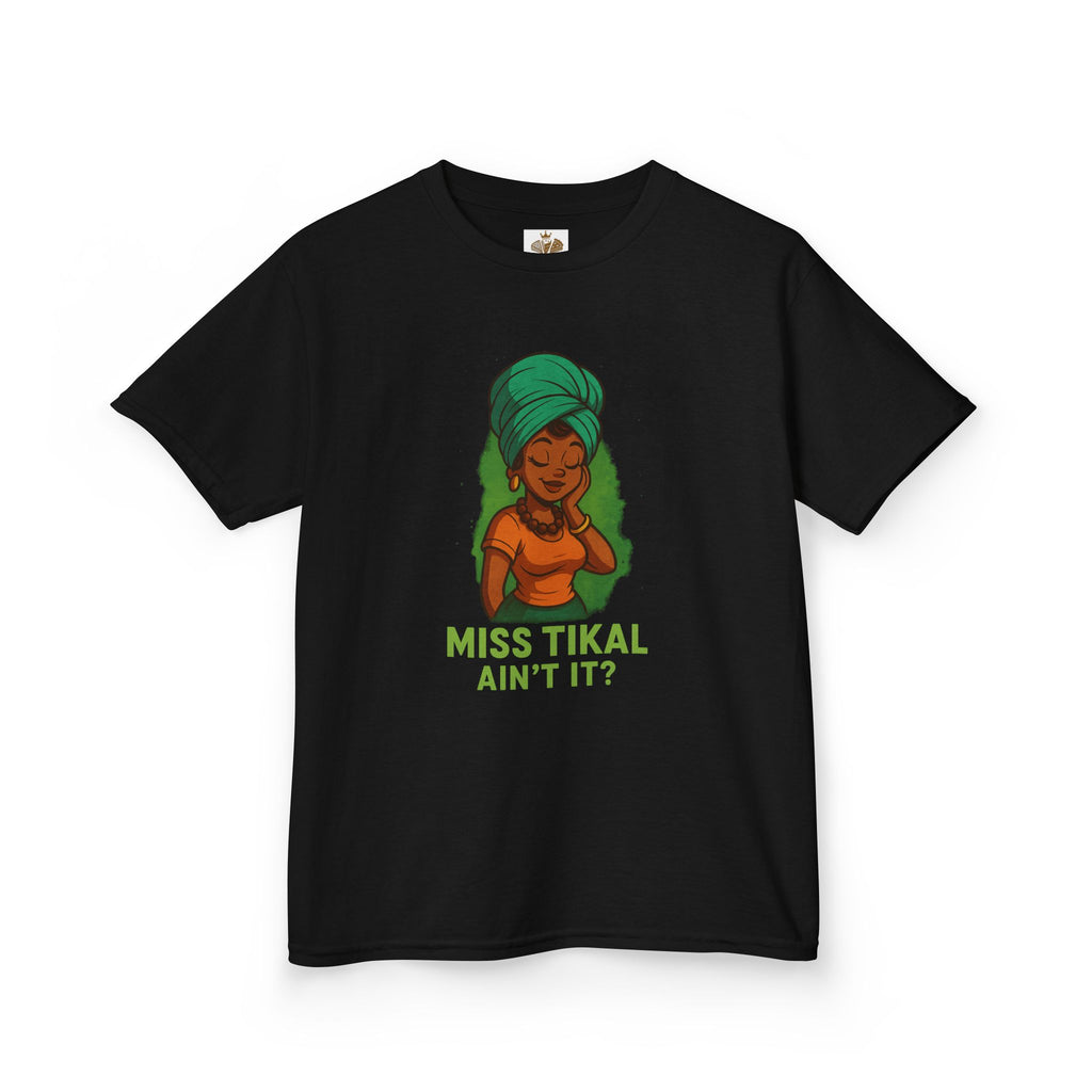 Kids Graphic Tee - Fun & Stylish Miss Tikal Design, Perfect for Gifts, Parties, Everyday Wear, Summer & Birthdays - Wayal Store