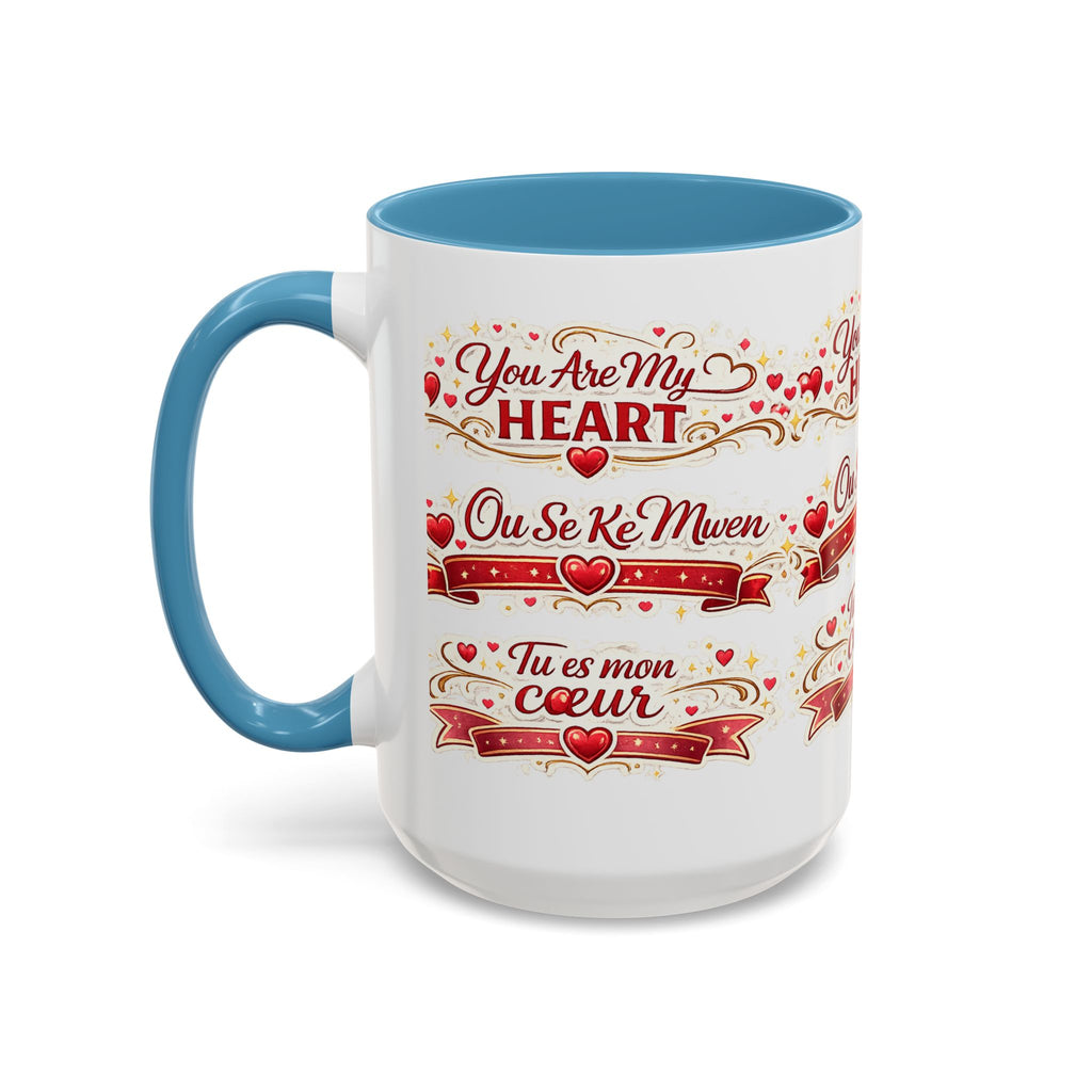 You Are My Heart Accent Coffee Mug – Multilingual Love Gift (11/15oz) - Wayal Store