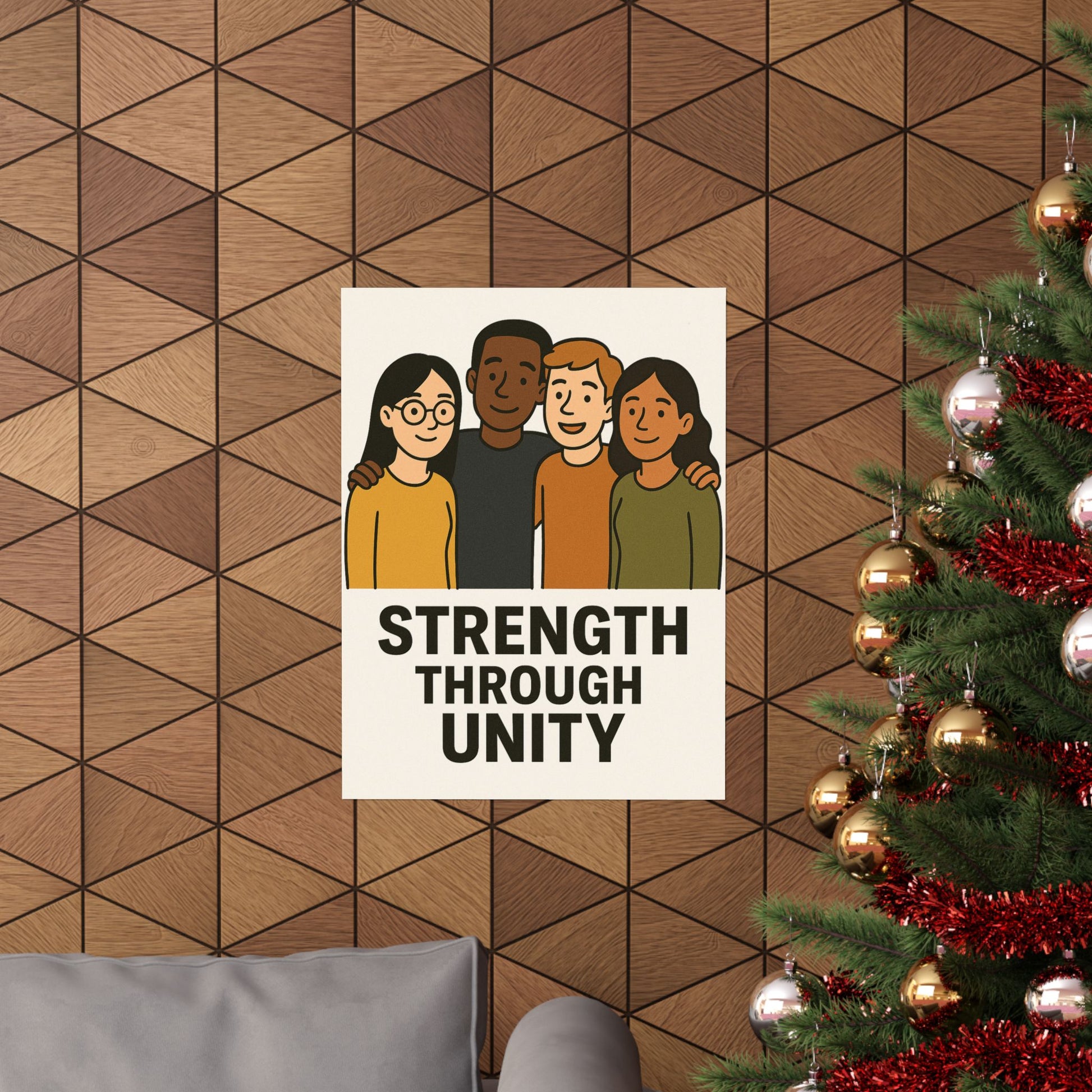 Unity Message Poster, Inspirational Art Print, Wall Décor, Motivational Home Decor, Positive Affirmation Art - Wayal Store