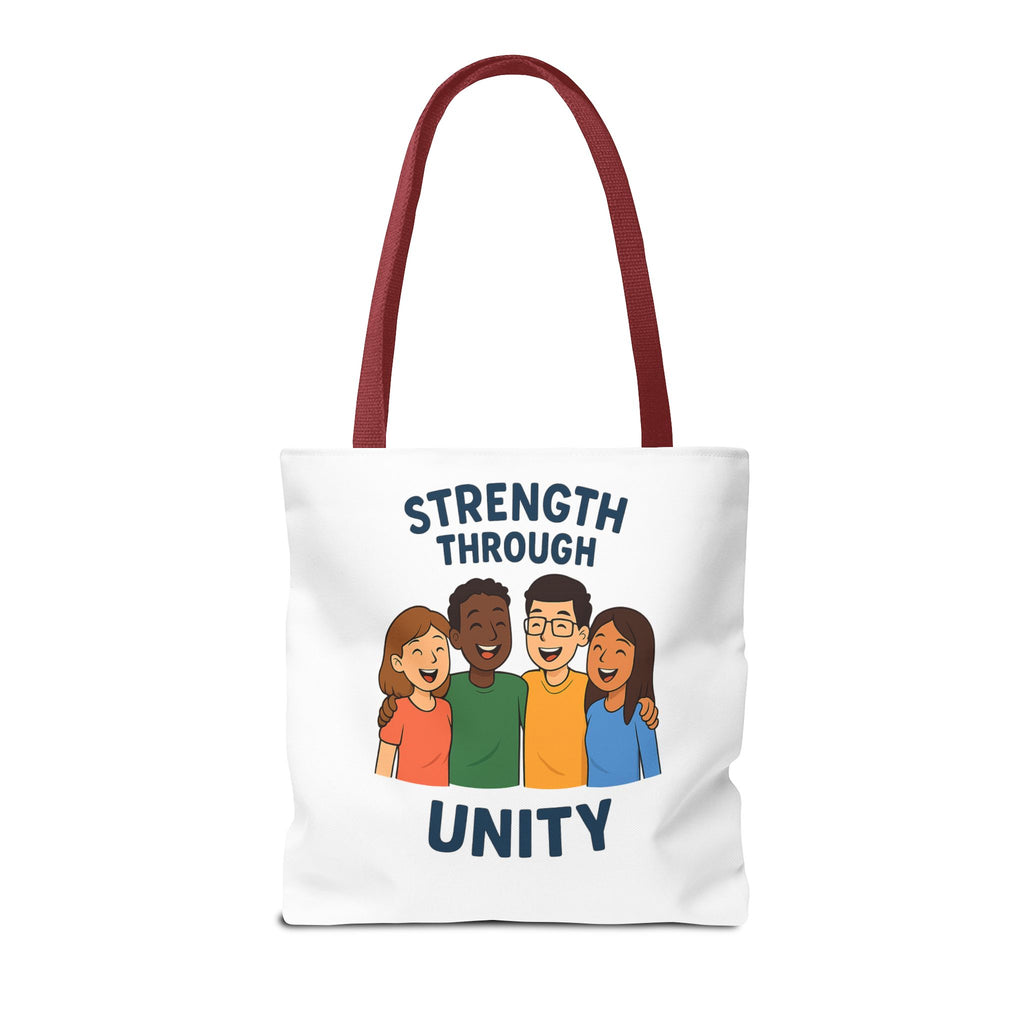 Unity Tote Bag | Strength Through Unity | Eco-Friendly Tote | Gift for Friends | Motivational Carryall | Community Spirit Bag - Wayal Store