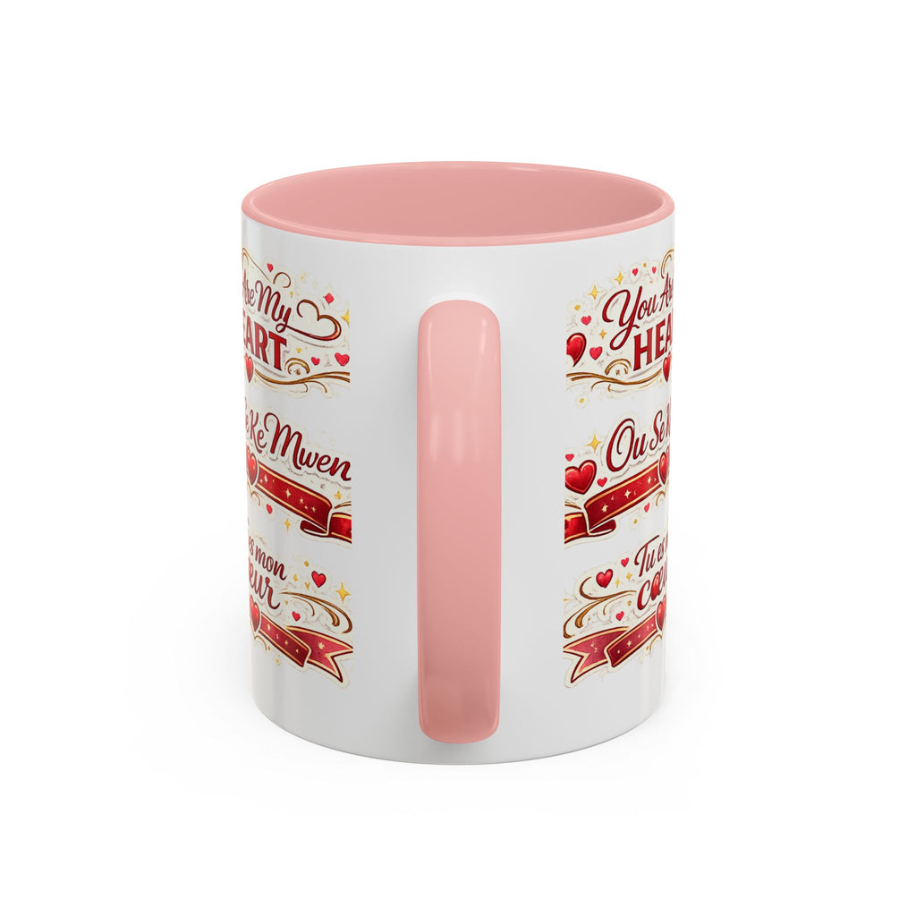 You Are My Heart Accent Coffee Mug – Multilingual Love Gift (11/15oz) - Wayal Store