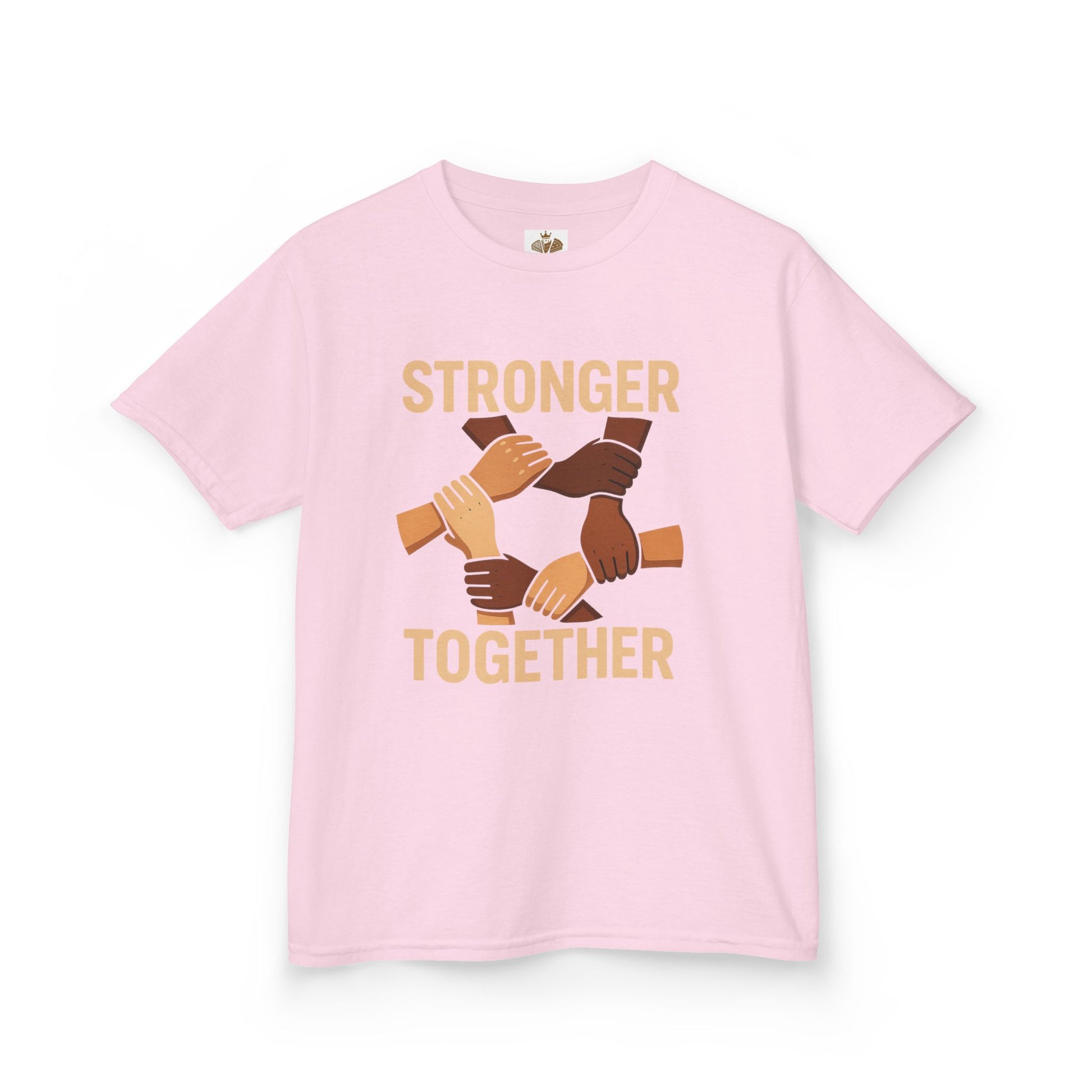 Kids T-Shirt Front | Stronger Together | Diversity, Unity, Friendship, Empowerment, Team Spirit - Wayal Store