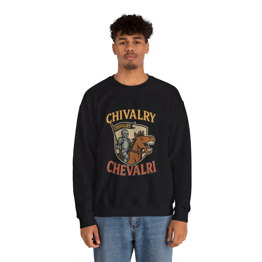Chivalry Crewneck Sweatshirt, Unisex Heavy Blend, Cozy Casual Wear, Gift for Gamers, Renaissance Fair Apparel, Everyday Comfort - Wayal Store