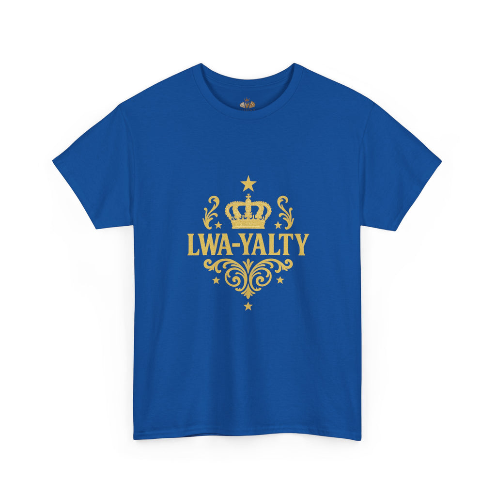 Crown Loyalty Tee - Unisex Heavy Cotton Shirt for Casual Wear, Gift for Royalty Lovers, Birthday, Friendship, Family Events - Wayal Store