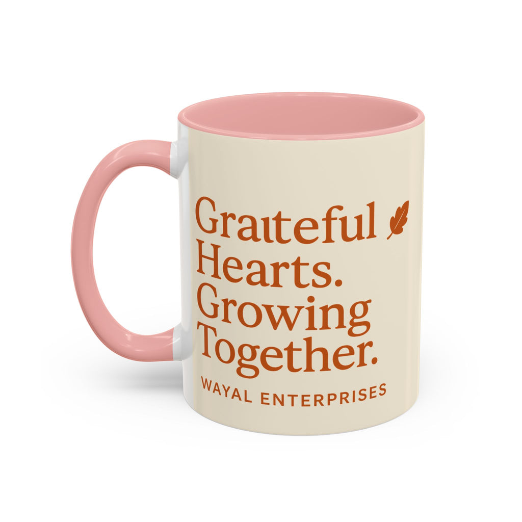 Grateful Hearts Coffee Mug - 11oz & 15oz - Perfect for Cozy Moments