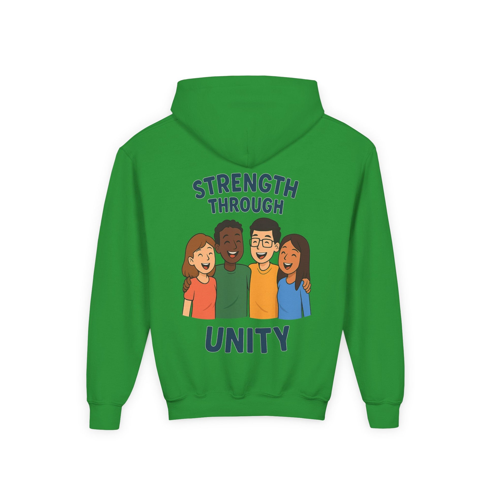 Youth Unity Hooded Sweatshirt | Peace & Unity Graphic | Diversity and Inclusion Apparel | Gift for Friends | Cozy Streetwear | [...] - Wayal Store