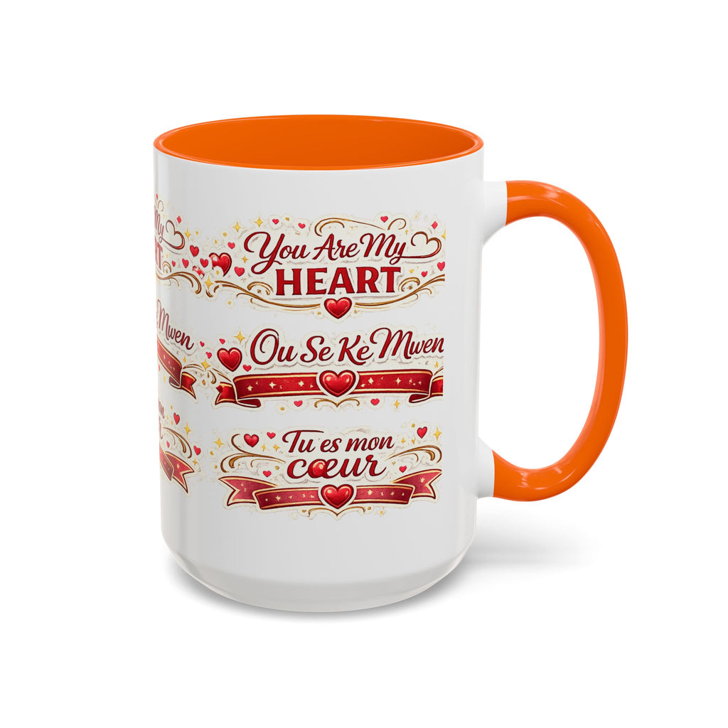 You Are My Heart Accent Coffee Mug – Multilingual Love Gift (11/15oz) - Wayal Store