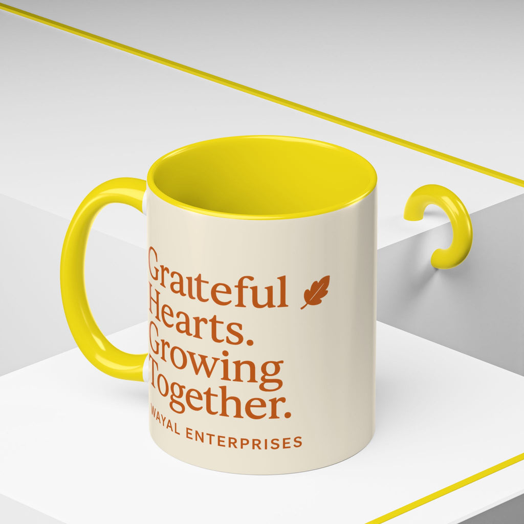 Grateful Hearts Coffee Mug - 11oz & 15oz - Perfect for Cozy Moments