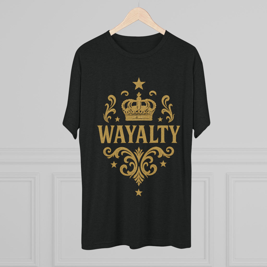 Unisex Tri-Blend Crew Tee - 'Wayalty' Crown Design - Casual Wear for Every Occasion - Wayal Store