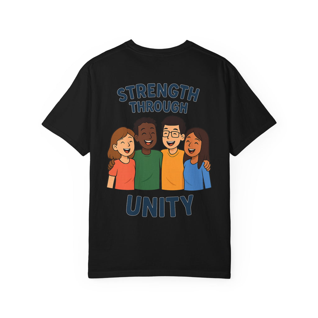 Unity Message T-Shirt Back, Unisex Motivational Shirt, Friendship Wear, Gift for Teens, Social Awareness Apparel - Wayal Store