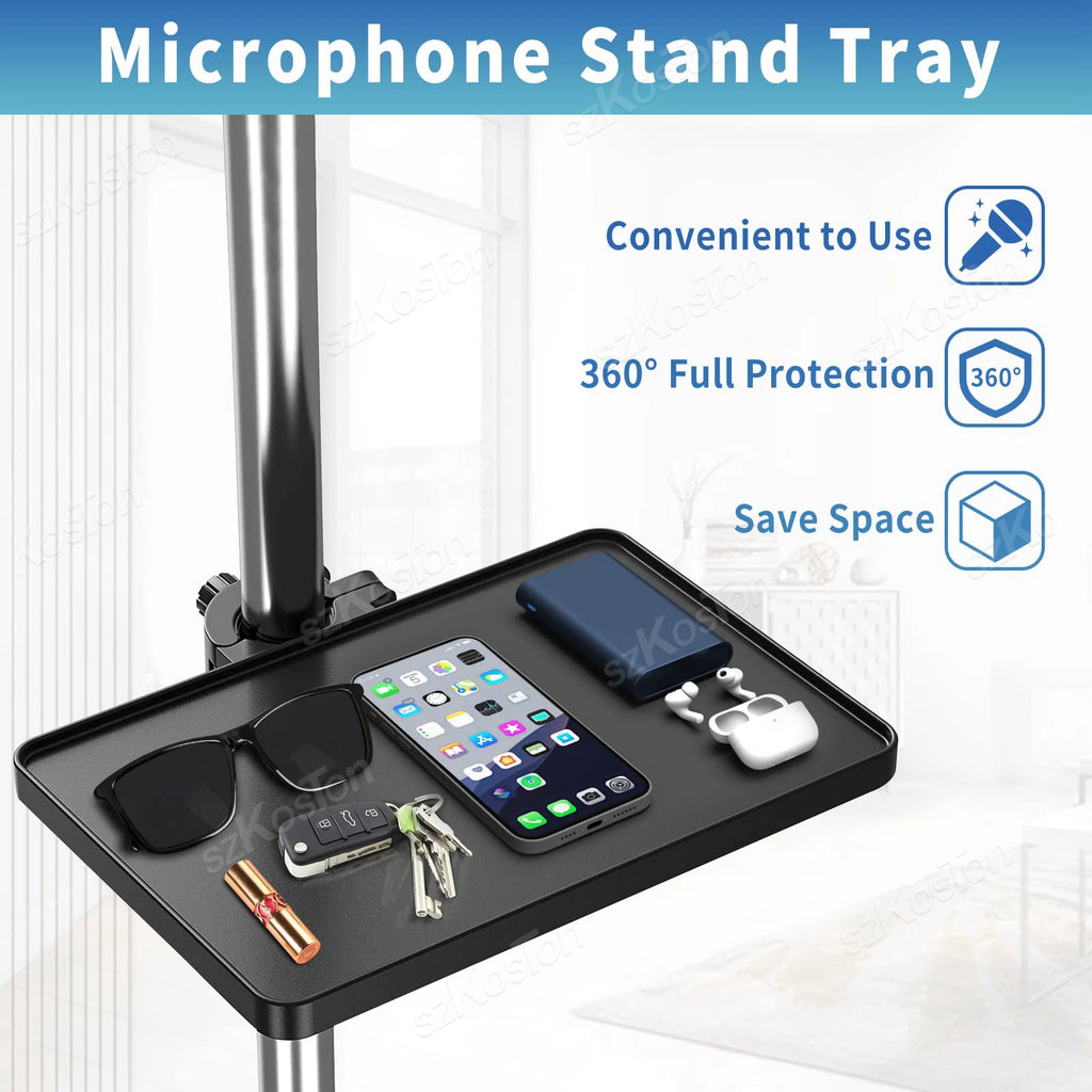 Universal Microphone Stand Tray High Quality Plastic Recording Sound Card Tray Live Streaming Music Stand Studio Mic Accessories - Wayal Store