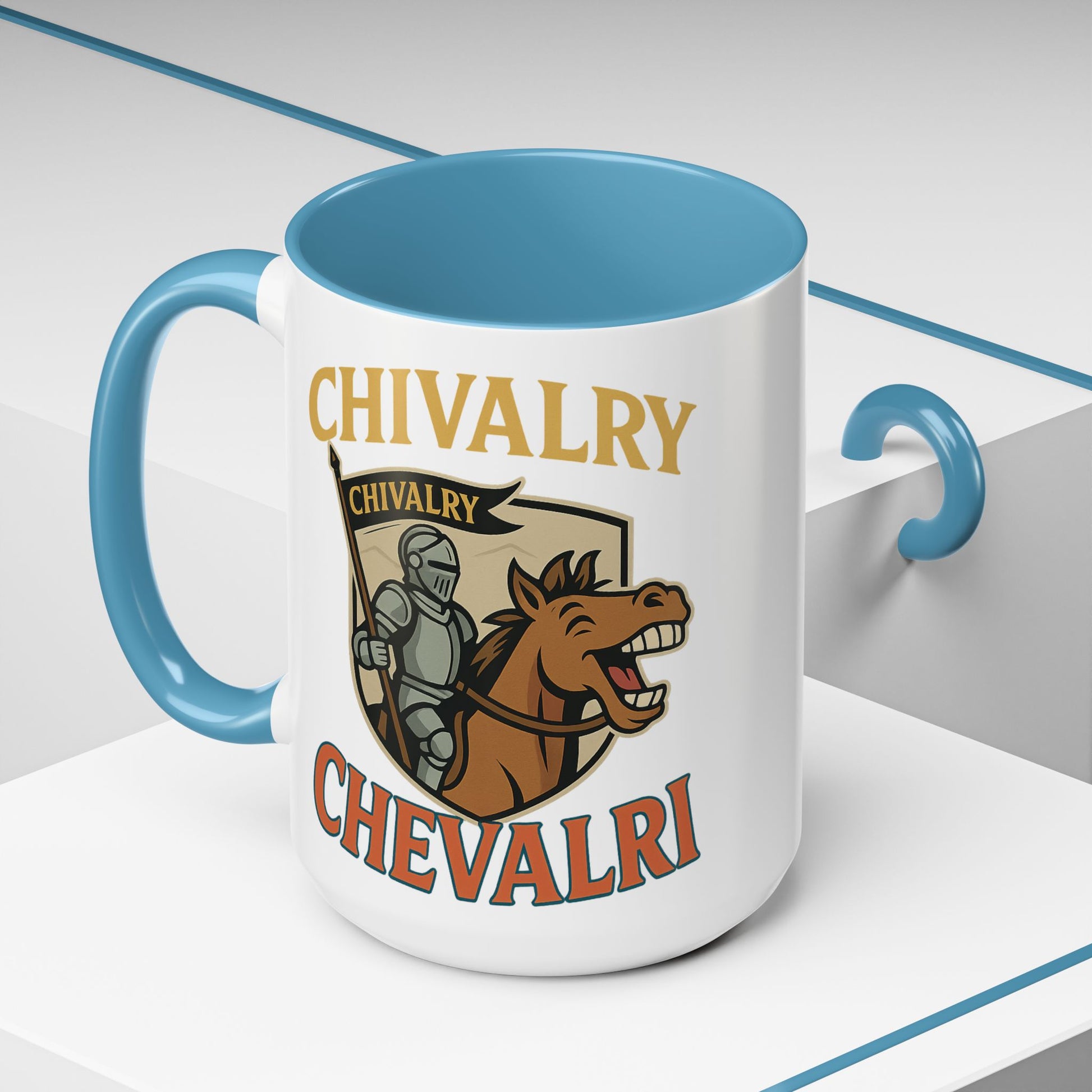 Chivalry Accent Coffee Mug, Warrior Gift, Knight Themed Cup, Medieval Decor, Unique Coffee Lover Present, Fun Office Mug - Wayal Store