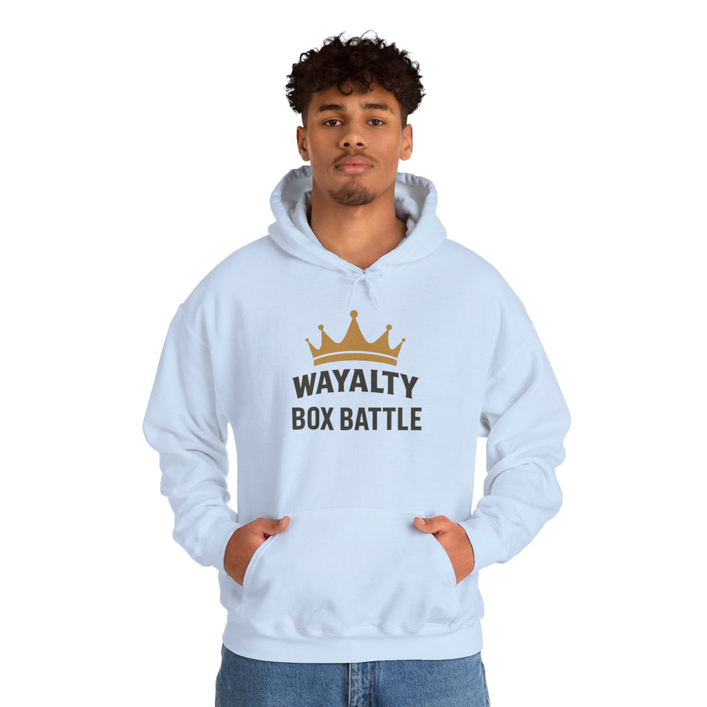 Wayalty Box Battle Hoodie — Crown Logo Pullover for Gaming Fans