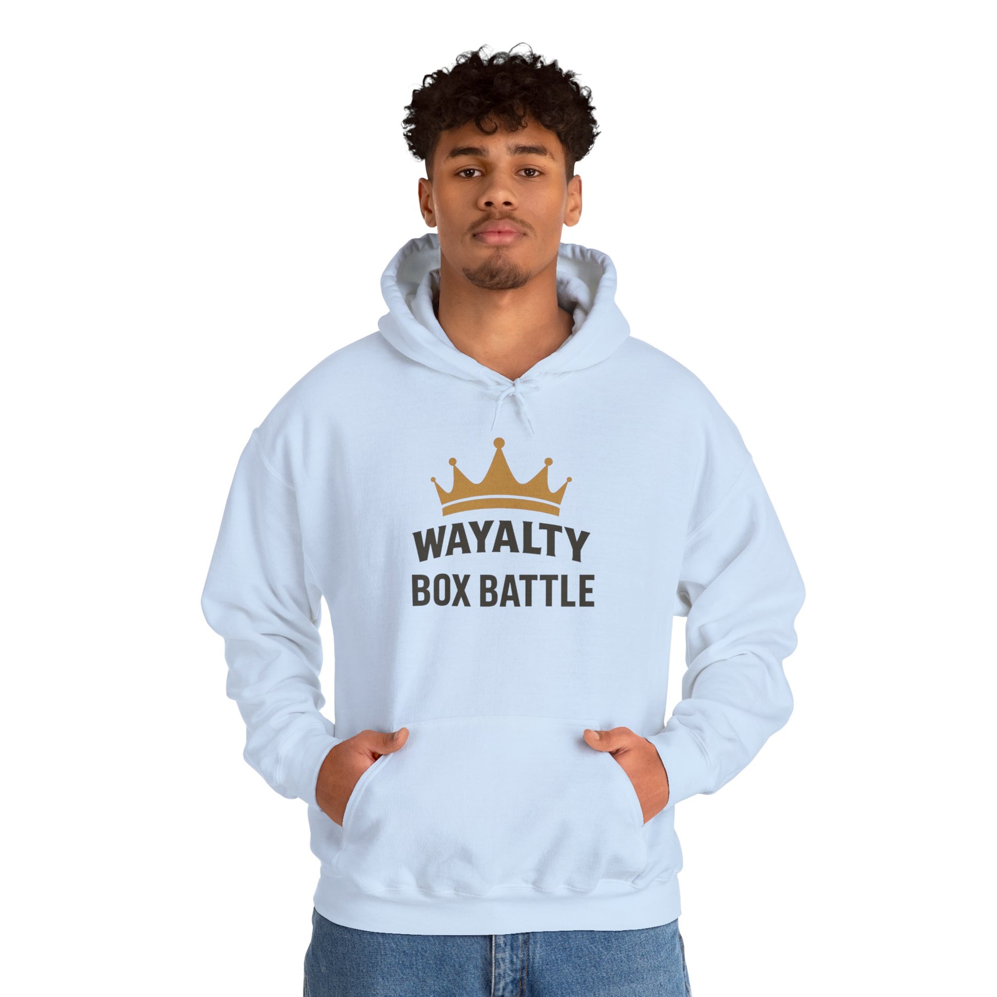 Wayalty Box Battle Hoodie — Crown Logo Pullover for Gaming Fans