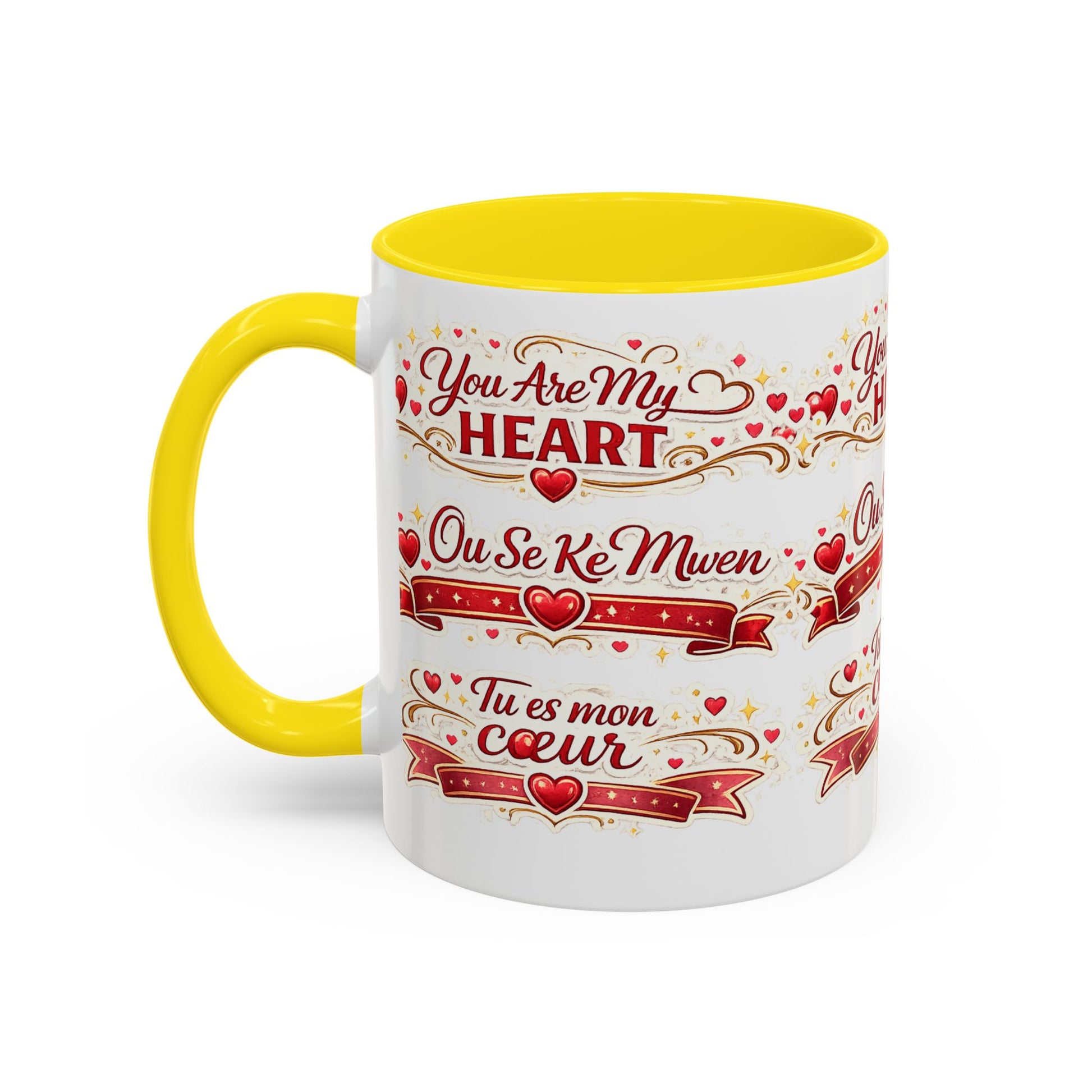 You Are My Heart Accent Coffee Mug – Multilingual Love Gift (11/15oz) - Wayal Store