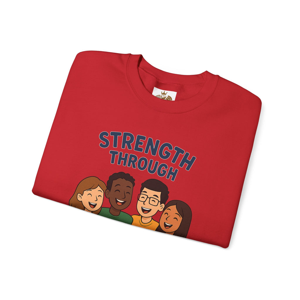 Unity Crewneck Sweatshirt, Strength Through Unity Sweater, Cozy Unisex Sweatshirt, Friendship Gift, Ideal for Team Events - Wayal Store