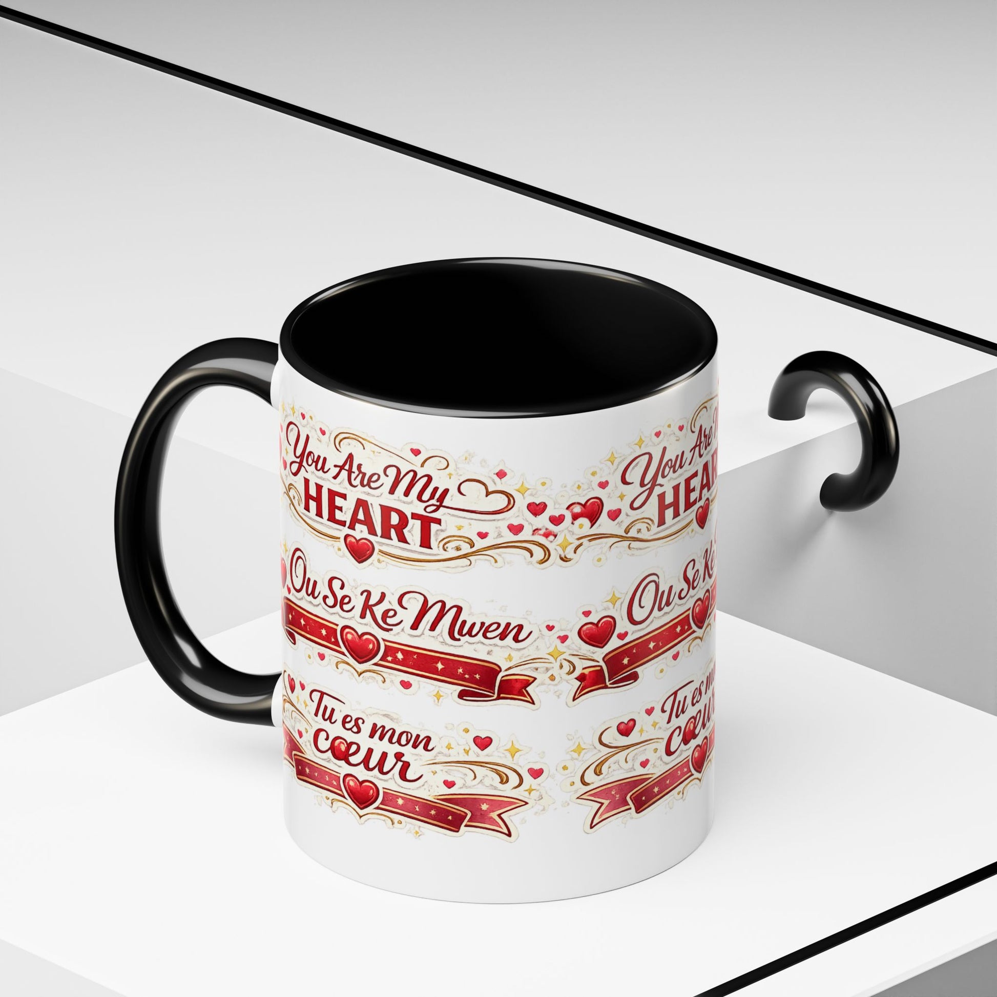 You Are My Heart Accent Coffee Mug – Multilingual Love Gift (11/15oz) - Wayal Store
