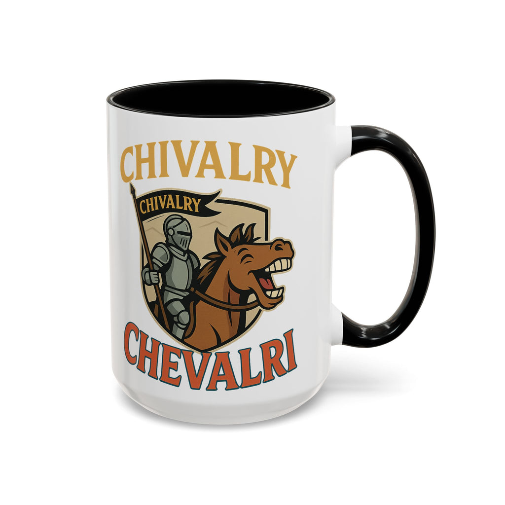 Chivalry Accent Coffee Mug, Warrior Gift, Knight Themed Cup, Medieval Decor, Unique Coffee Lover Present, Fun Office Mug - Wayal Store