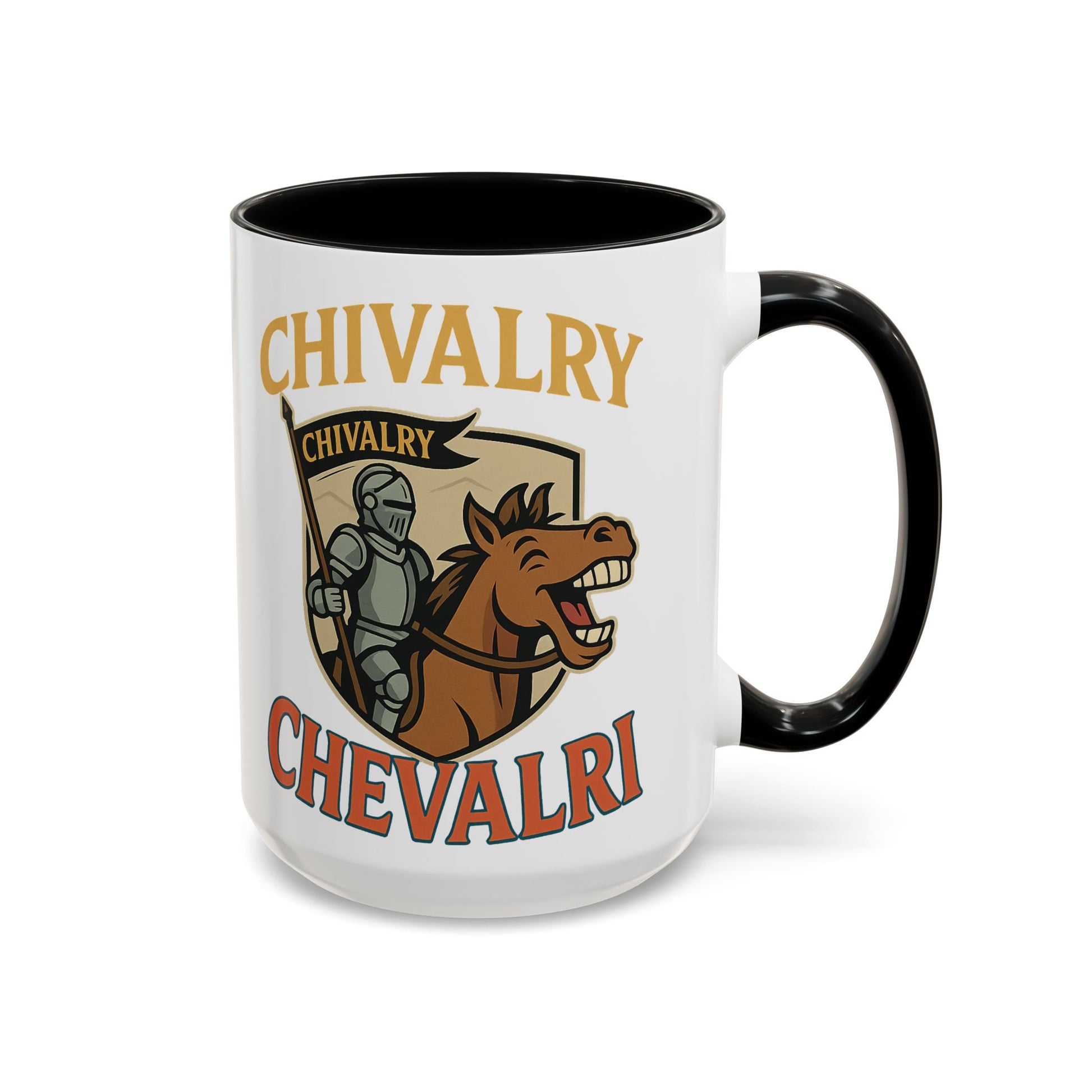 Chivalry Accent Coffee Mug, Warrior Gift, Knight Themed Cup, Medieval Decor, Unique Coffee Lover Present, Fun Office Mug - Wayal Store