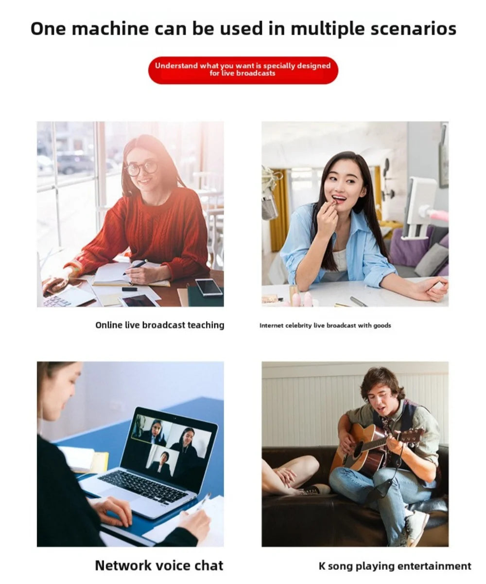 Portable Wireless Lavalier Microphone for Live Streaming/YouTube/TikTok/Facebook Live Noise Reduction Mic For iPhone/Android - Wayal Store