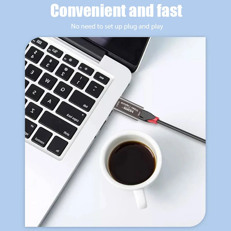 USB 3.0 Video Capture Card 4K 60HZ HDMI-compatible Video Grabber Live Streaming Box Recording for PS4 XBOX Phone Game DVD Camera - Wayal Store