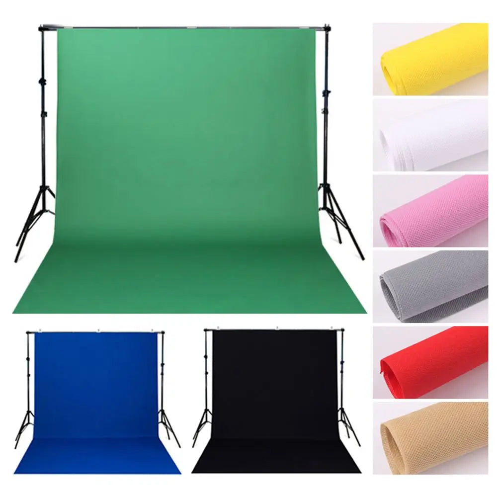 Photography Background Backdrop Cloth Smooth Green White Black Pure Cotton Chromakey Screen Photo Studio Live Streaming - Wayal Store